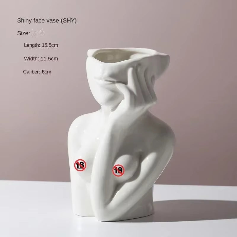 Human Body Art Vase 